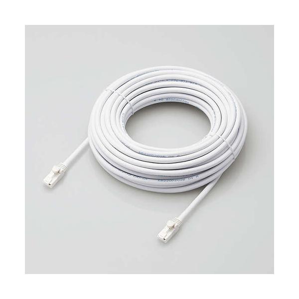 �G���R�� LAN�P�[�u��/CAT6A�Ή�/EU RoHS�w�ߏ���/�ܐ܂�h�~/�ȈՃp�b�P�[�W�d�l/15m/������/�z���C�g LD-GPAT/WH15/RS