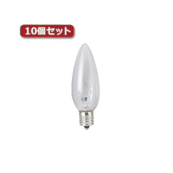 YAZAWA �V�����f���A�� C32 E14 40W �N���A10�Z�b�g C321440CX10