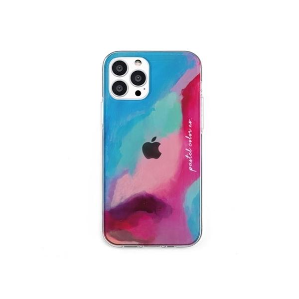 dparks �\�t�g�N���A�P�[�X for iPhone 13 Pro Pastel color PINKBLUE DS21199i13P
