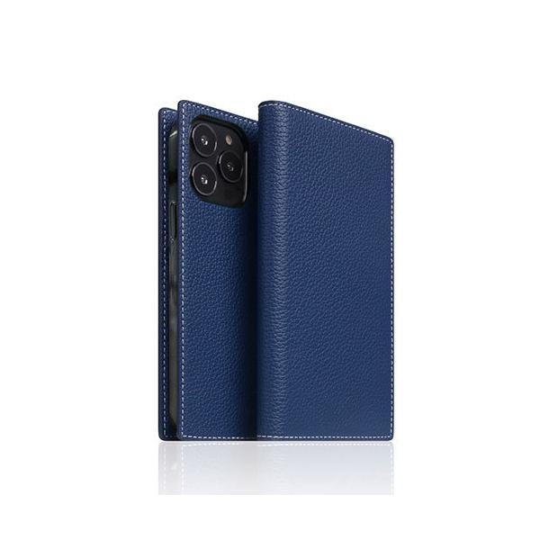 Full Grain Leather Case for iPhone 13 Pro �蒠�^�P�[�X �l�C�r�[�u���[ SD22128i13PNB