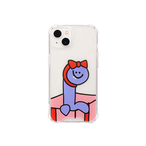 168cm �n�C�u���b�h�N���A�P�[�X for iPhone 13 Pueple Olly with �M�t�g 168256i13
