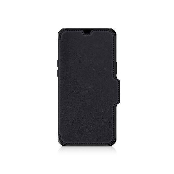 ITSKINS Hybrid Folio Leather for iPhone 13 Pro [Black with real leather]