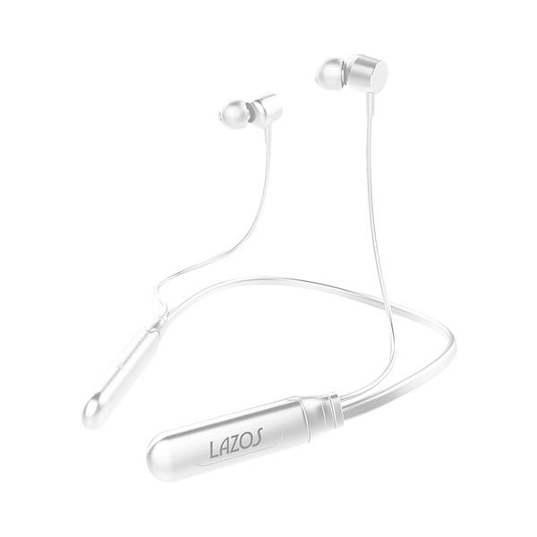 �y5�Z�b�g�z Lazos Bluetooth�C���z�� �l�b�N�o���h�^ V5.1 �z���C�g L-BTE-WX5