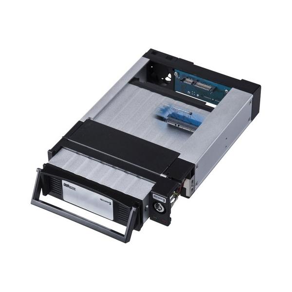 SATA6Gbp対応 SATAリムーバブルケース 内蔵モデル(ブラック)●製品サイズ:W146×H42×D214mm●製品重量:約710g●付属品:内蔵ドック(ブラック)(×1) 、交換用トレイ(ブラック)(×1)、トレイロックキー(×2)...