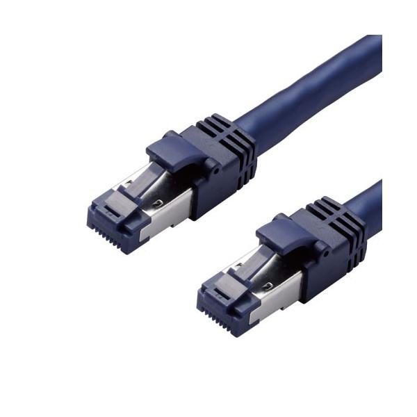 �G���R�� LAN�P�[�u��/CAT8/�ܐ܂�h�~/5m/�u���[���^���b�N LD-OCTT/BM50