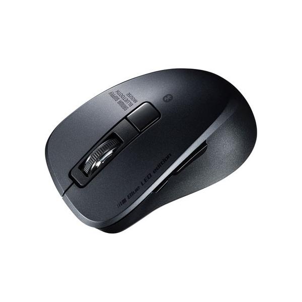 �T�����T�v���C �É�Bluetooth 5.0 �u���[LED�}�E�X(5�{�^���E�u���b�N) MA-BTBL155BK