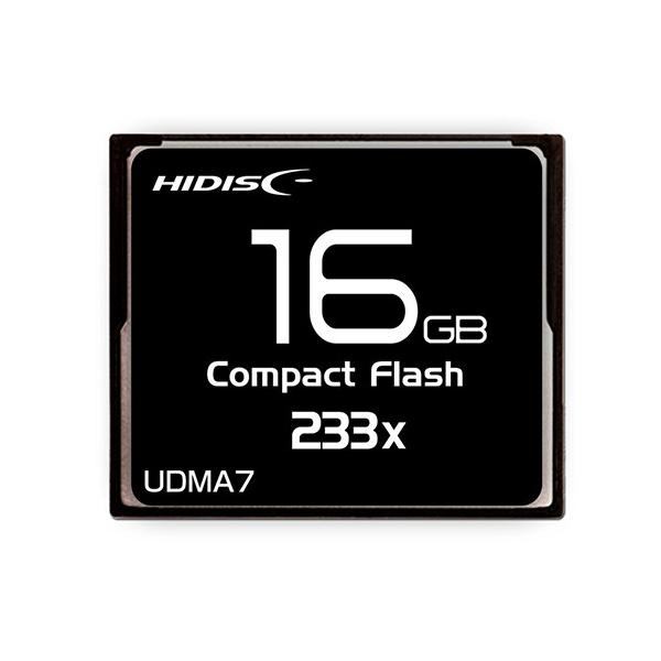 HIDISC CF�J�[�h 16GB 233x Read35MB/s MLC�`�b�v���� HDCF16G233XJP3