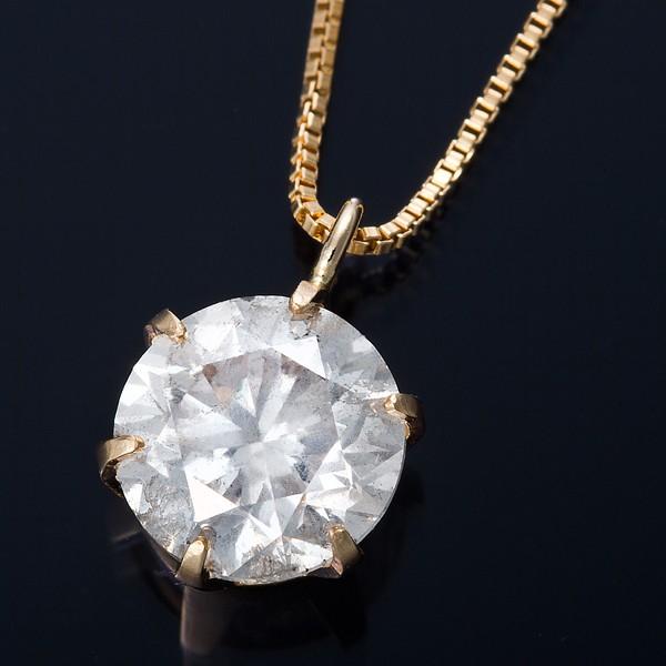 K18 1ctダイヤモンドペンダント/ネックレス ベネチアンチェーン : 家具