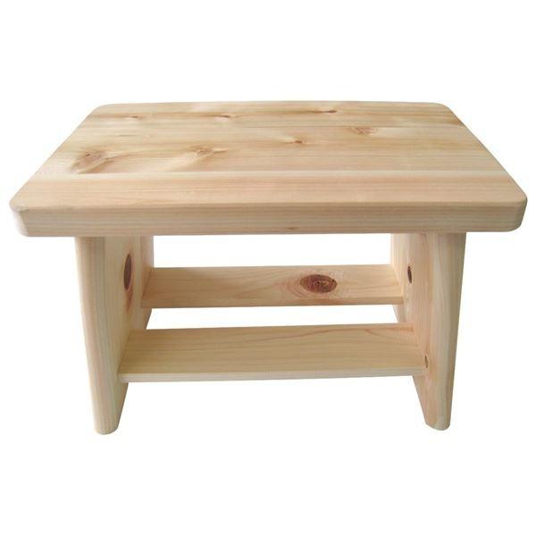 桧 ヒノキ 風呂椅子/バスチェア 〔S〕 木製 幅29cm×奥行18cm×高さ20.5cm 日本製