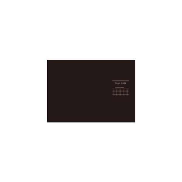 （まとめ） 高橋政史xNakabayashi ロジカルシンクノート A3・ヨコ／5mm方眼ブラック・グレー罫／40枚 RP-A301-DN〔×10セット〕