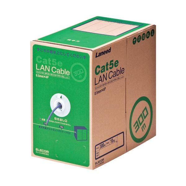 �G���R�� EU RoHS�w�ߏ���LAN�P�[�u��(Cat5e �P��) �p�[�v�� 300m LD-CT2/PU300/RS 1�{