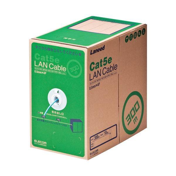 �G���R�� EU RoHS�w�ߏ���LAN�P�[�u��(Cat5e �P��) ���C�g�u���[ 300m LD-CT2/LB300/RS 1�{