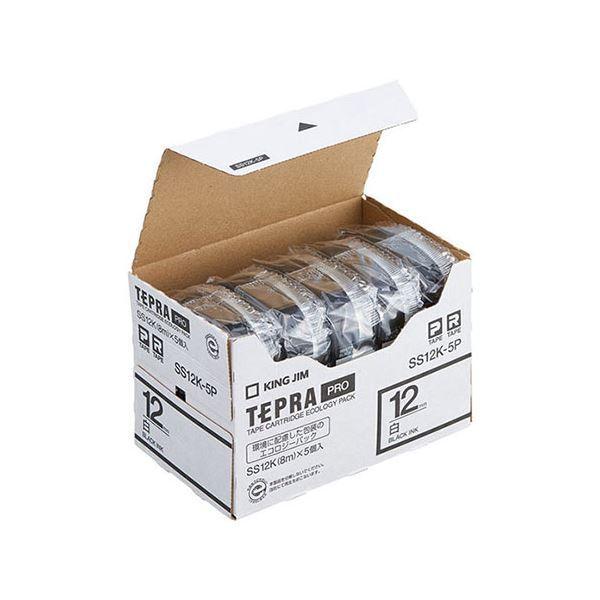 �L���O�W��(KING JIM) �e�v��PRO�e�[�v�G�R�p�b�N 12mm �����x�� 5�� SS12K-5P