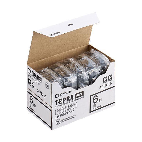 �L���O�W��(KING JIM) �e�v��PRO�e�[�v�G�R�p�b�N 6mm �����x�� 5�� SS6K-5P