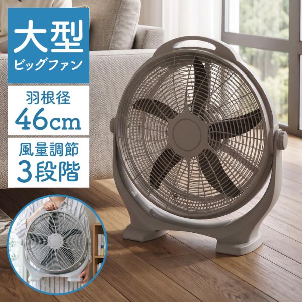 S.Kjapan 新発売 大型 サーキュレーター 46cm 工場扇風機 5枚羽根 風量