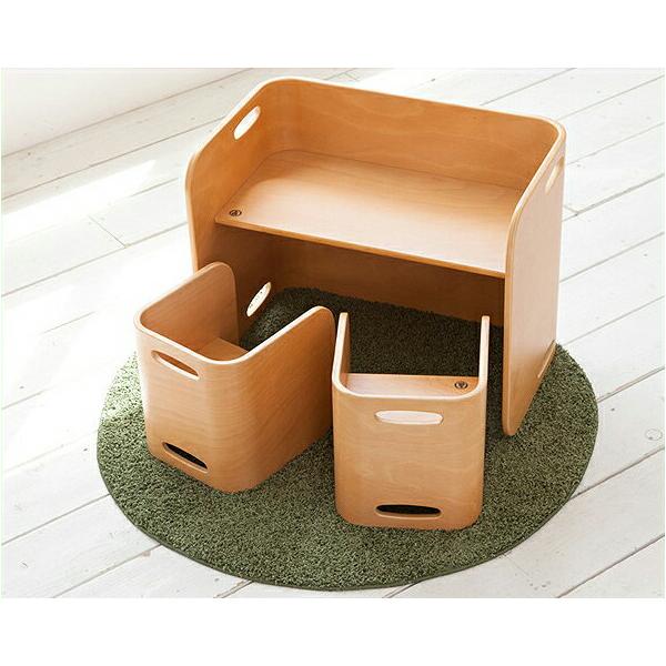 転がすことで様々なバリエーションに変更できます。デスク、テーブル、ベンチ、本棚…子どもたちの成長とともに歩みます。 テーブル つくえ 机 いす 椅子 イス チェアー ベビー キッズ 子供 こども 子ども ベンチ 本棚 ブックシェルフ ビーチ...