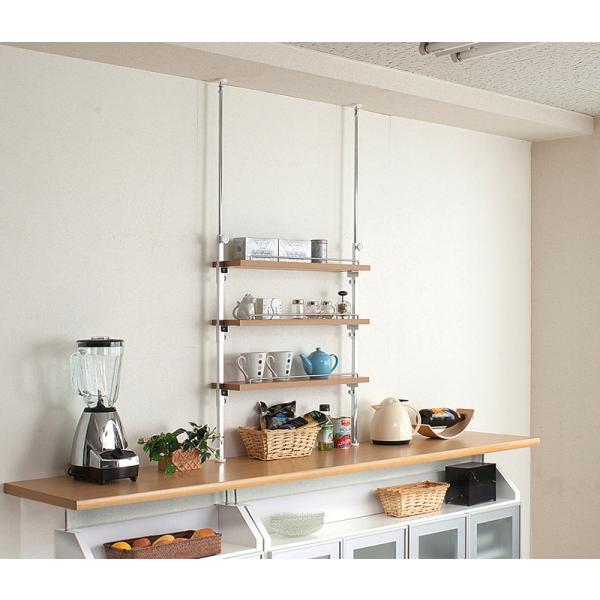 つっぱりカウンター上ラック ３段 65 5cm幅 突っ張り棚 キッチン収納 ラック 上棚 スリム Buyee Buyee 提供一站式最全面最專業現地yahoo Japan拍賣代bid代拍代購服務 Bot Online