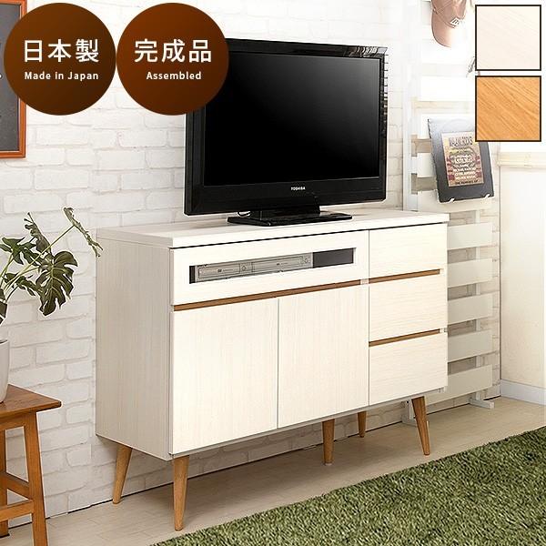 テレビ台 ハイタイプ 幅110cm 完成品 ホワイト ナチュラル 日本 テレビ台 ハイタイプ 幅110cm 完成品 ホワイト ナチュラル 日本