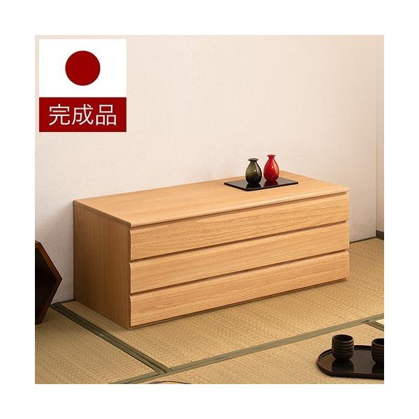 チェスト 衣類収納 桐たんす 桐 3段 幅100.5cm 日本製 完成品 タンス