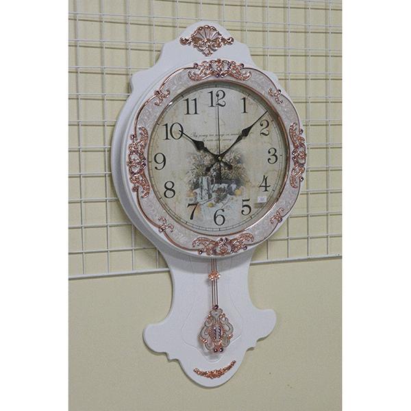 振り子時計 キラキラゴージャスな壁掛け時計：7021wh オープン記念
