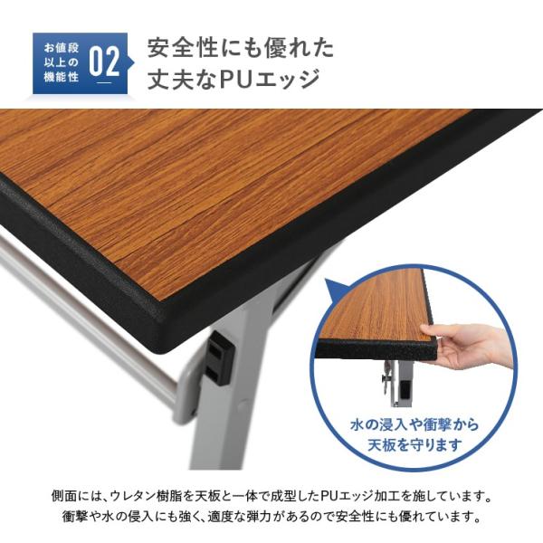 軽量PU折畳テーブル W1800 D450 H700 長机 会議机 折り畳みテーブル 長テーブル 折りたたみテーブル 269142 法人宛限定 /【Buyee】 軽量PU折畳テーブル W1800 D450 H700 長机 会議机 折り畳みテーブル 長テーブル 折りたたみテーブル 269142 法人宛限定 /【Buyee】
