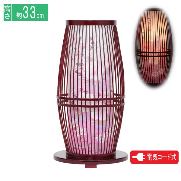 盆提灯 盆ちょうちん 創作提灯 霊前灯 あかりモダン 心竹 タメ 電気コード式 8700-GT-845