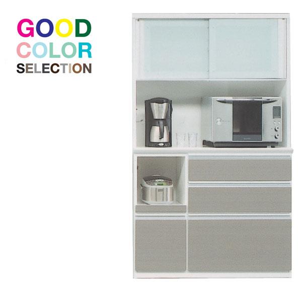 食器棚 110cm幅用 2分割 レンジ台 受注生産品 キッチン収納 開梱設置