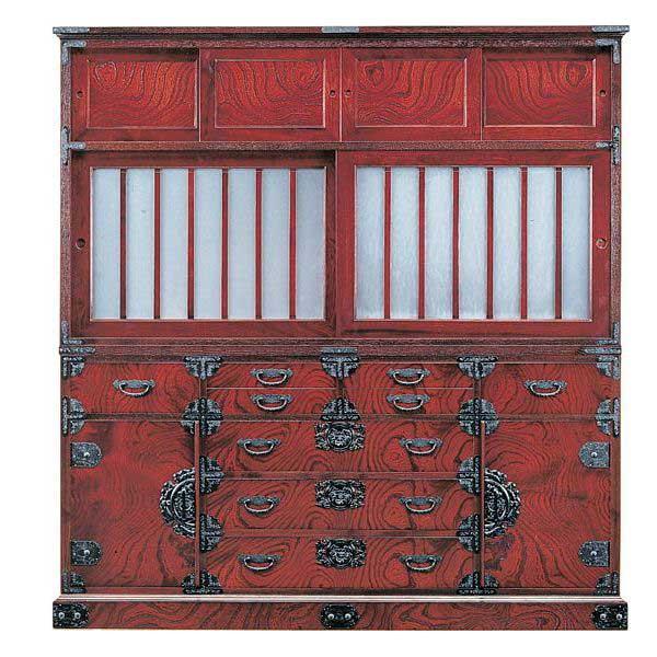 筑後民芸 民芸家具 時代箪笥 茶箪笥 欅 格子 民芸家具 筑後民芸 民芸家具 時代箪笥 茶箪笥 欅 格子 民芸家具