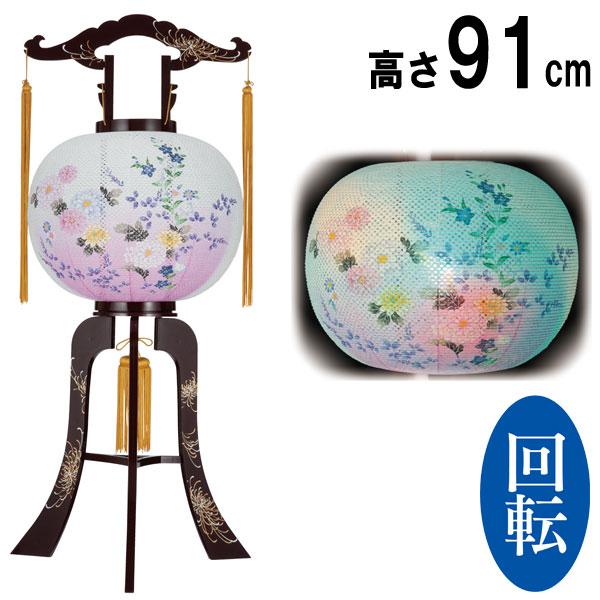 回転行燈　盆ちょうちん　盆提灯 楽天市場】盆提灯 盆ちょうちん 大内行灯 PC廻転灯 回転灯 11号 No9 高