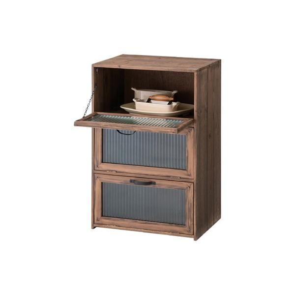 フラップチェスト Toreno トレノ CCR-107 杉 天然木 チェスト