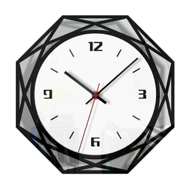 壁掛時計 八角形 ウォールクロック 北欧風 オクタゴン ポリゴン インテリア 壁掛け時計 clock オフィス ビジネス おしゃれ ギフト かわいい  aio :1028-6:かぐらくらく 通販 