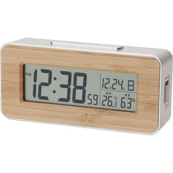 アデッソ 竹の電波時計 T 01 温度表示 湿度表示 置時計 クロック 置き時計 オシャレ 北欧 アメリカン雑貨 かわいい インテリア時計 F8108 R07 かぐらくらく 通販 Yahoo ショッピング