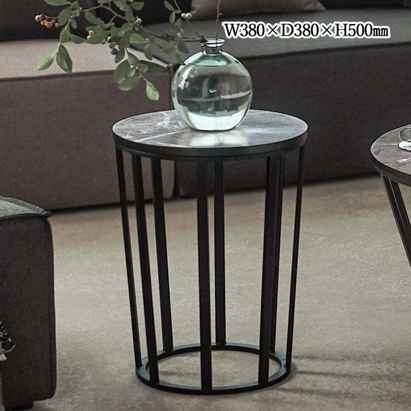 大理石　円形テーブル　サイドテーブル　花台 サイドテーブル リビングテーブル コンソール 花台 円型 丸型 幅