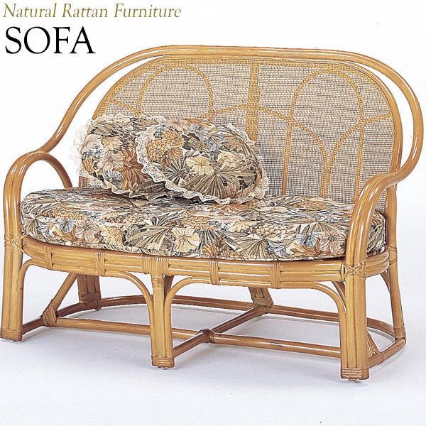 ラブソファー 椅子 2Pソファ 2人用 幅108 奥行63 高さ73cm ラタン家具