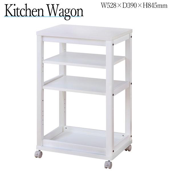 移動式ホワイト4段棚 キャスター付き 大阪府だけ キッチンワゴン 4段 棚 キッチンカート サイドラック ストッカー 収納
