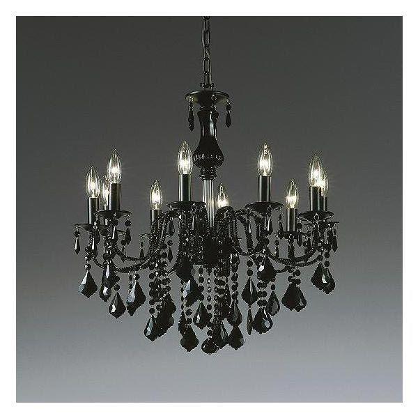 遠藤照明・シャンデリア　クリスタル　黒　10灯 遠藤照明 シャンデリア 黒 10灯 ランプ別売 ERC2024BB : 住宅