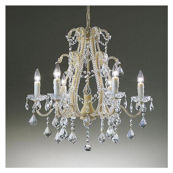 クリスタルビーズの6灯シャンデリアシャンデリア照明