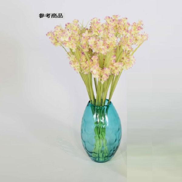 花瓶 透明 ガラス花瓶モダン ハンドメイド ブルー系 インテリア雑貨 