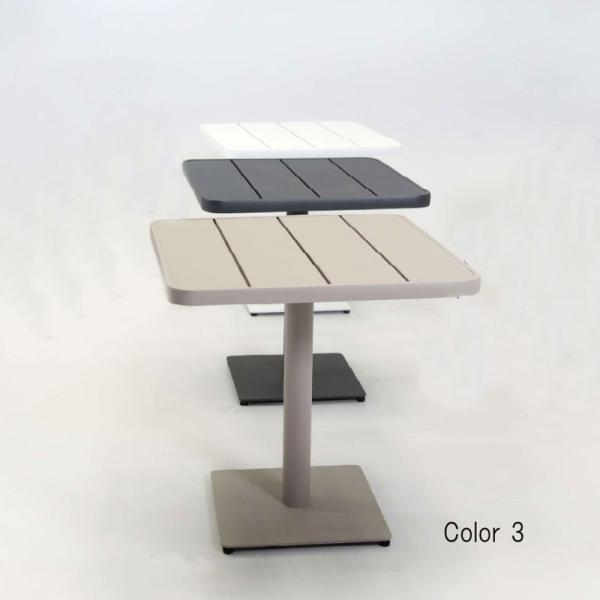 店舗業務用 ガーデンテーブル アウトドアテーブル アルミ製 カラー3 