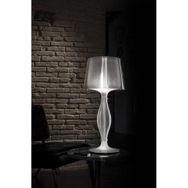 デザイナーズスタンド照明リビングランプ乳白トウメイ樹脂 LIZA 