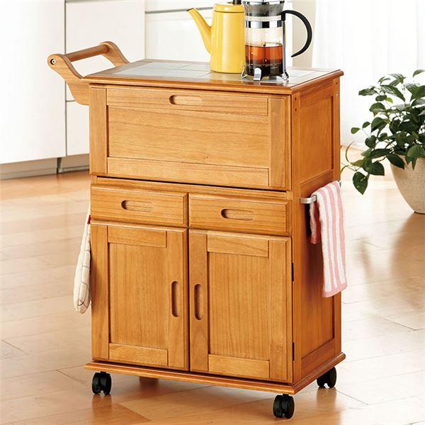 キッチンワゴン キッチン収納 約幅60cm×奥行30.5cm×高さ74cm ライト