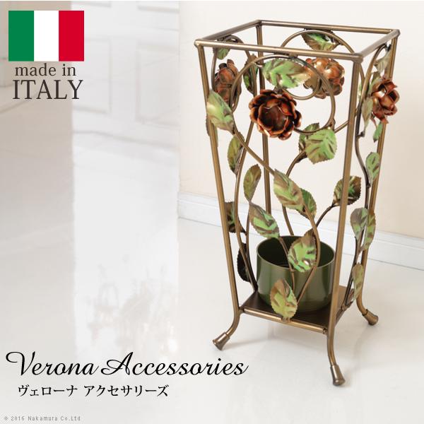 イタリア 家具 ヴェローナクラシック アイアン傘立て-正方形 傘 輸入