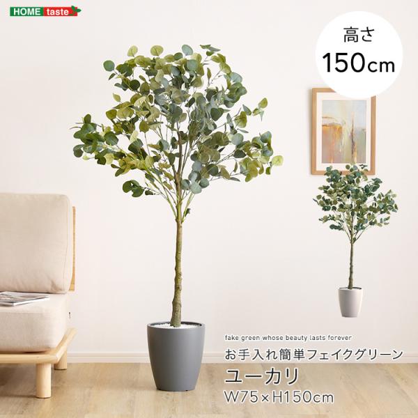 ユーカリ フェイクグリーン 高さ150cm 観葉植物 フェイク 大型 人工