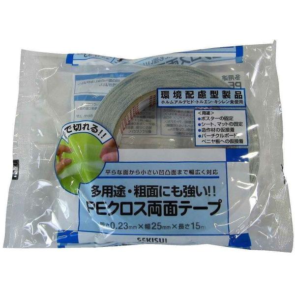 単品 積水　ＰＥクロス両面テープ　２５ｍｍ×１５ｍ