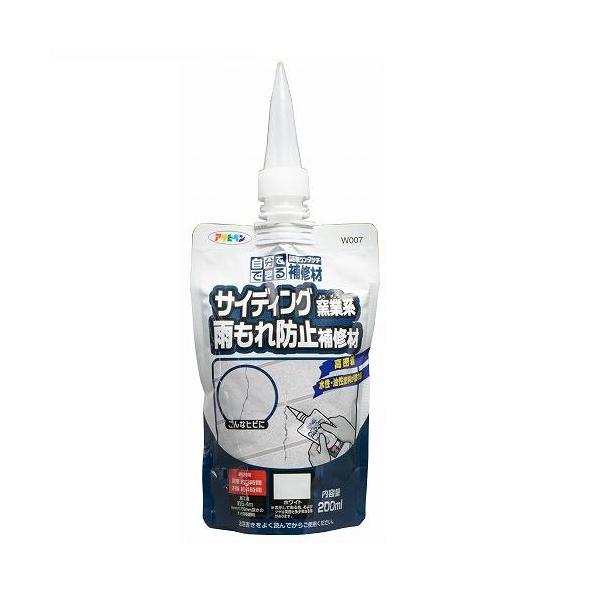 単品 アサヒペン サイディング窯業系雨もれ防止補修材 ２００ＭＬ Ｗ００７　ホワイト