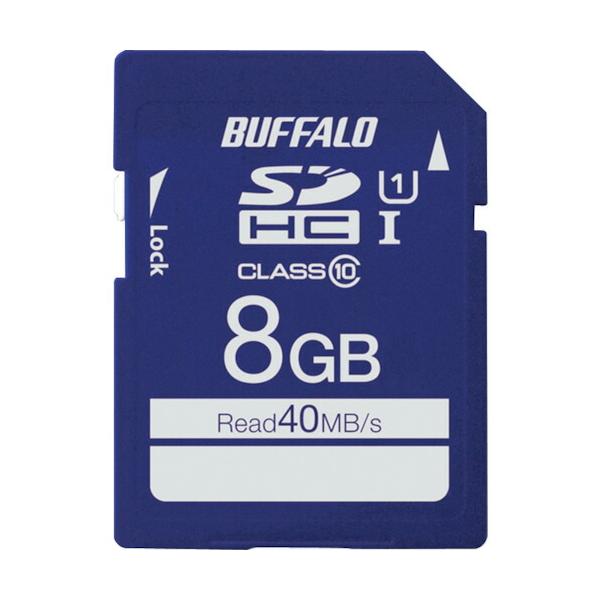 単品 バッファロー ＵＨＳ−Ｉ Ｃｌａｓｓ１ ＳＤＨＣカード ８ＧＢ