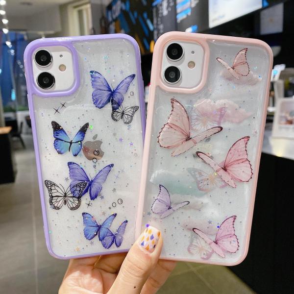 iPhone14 ケース iPhone14 Pro ケース iPhone14 Pro Max iPhone14 plus スマホケース iPhoneケース かわいい 耐衝撃 蝶々 バタフライ