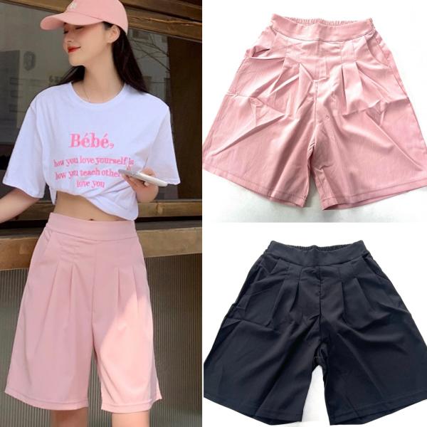 ハーフパンツ レディース 短パン ゆったり 薄手 ショートパンツ ウエストゴム ハーフ パンツ 夏