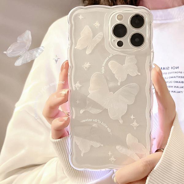 iPhone15 ケース iPhone Pro iPhone Pro Max iPhone plus スマホケース かわいい 耐衝撃 蝶々 バタフライ