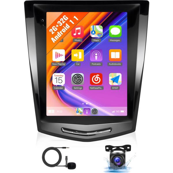 2+32G Android 11 Car Radio for Cadillac ATS CTS XTS SRX 2013-2020, Wireless Appl